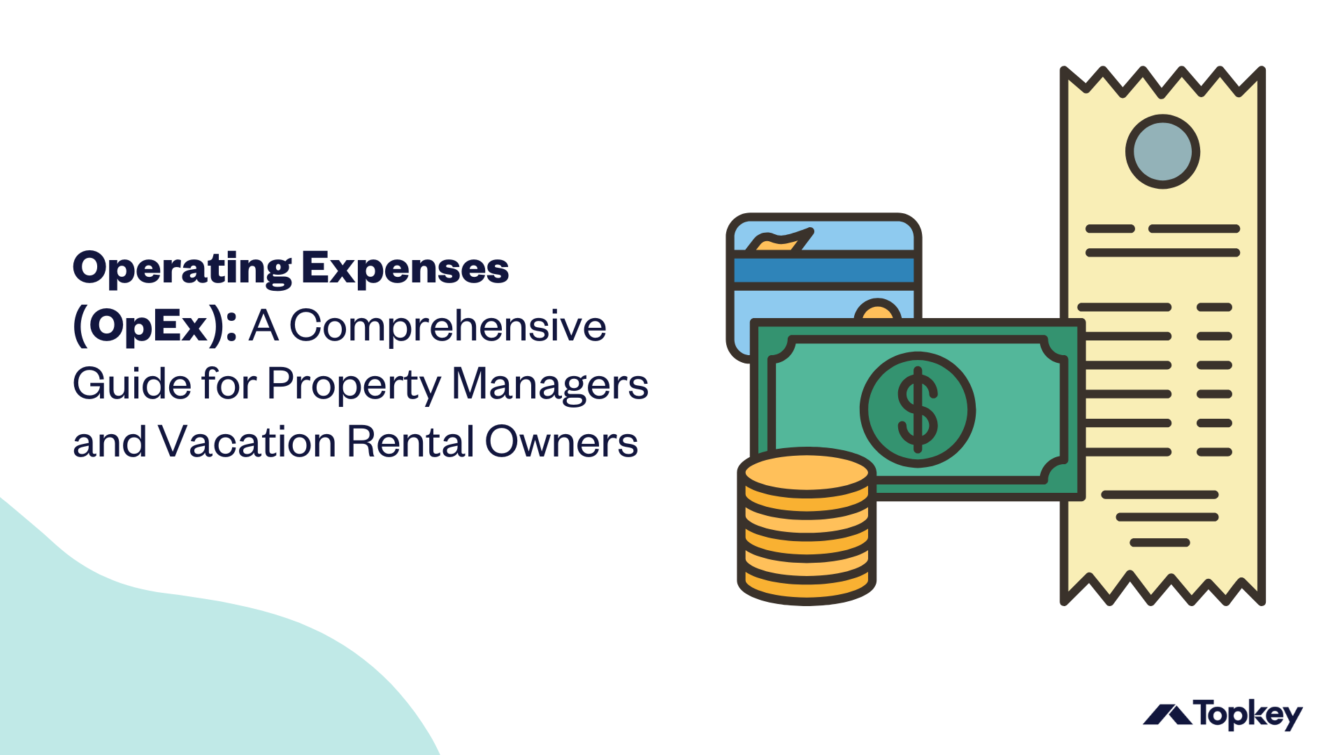 Graphic with title text and icon of money and receipt