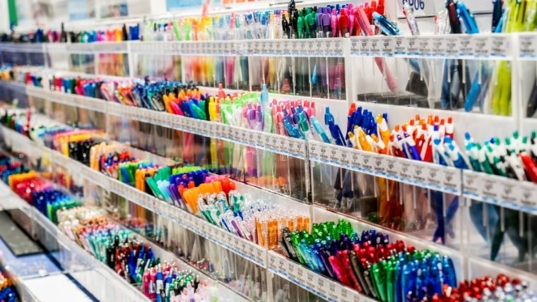 Stationery Display Racks for Book Shop
