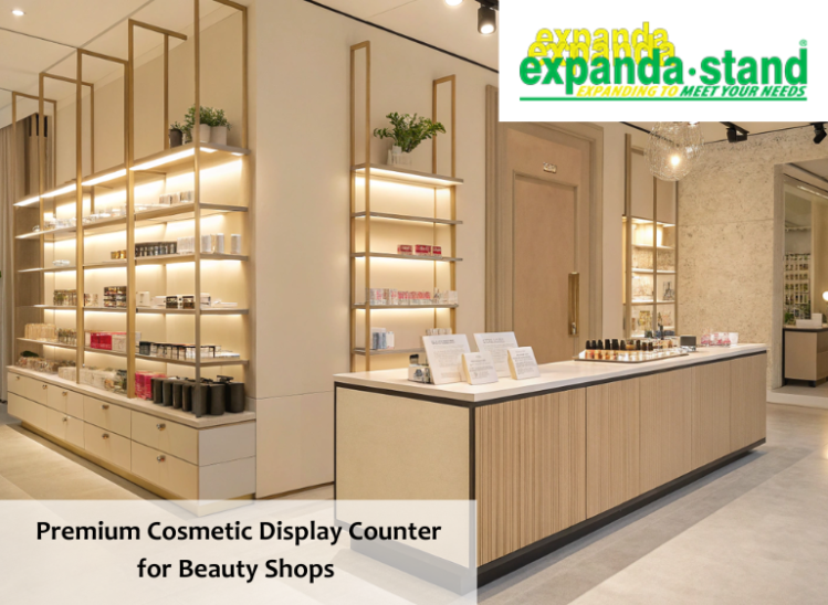 Premium Cosmetic Display Counter for Beauty Shops