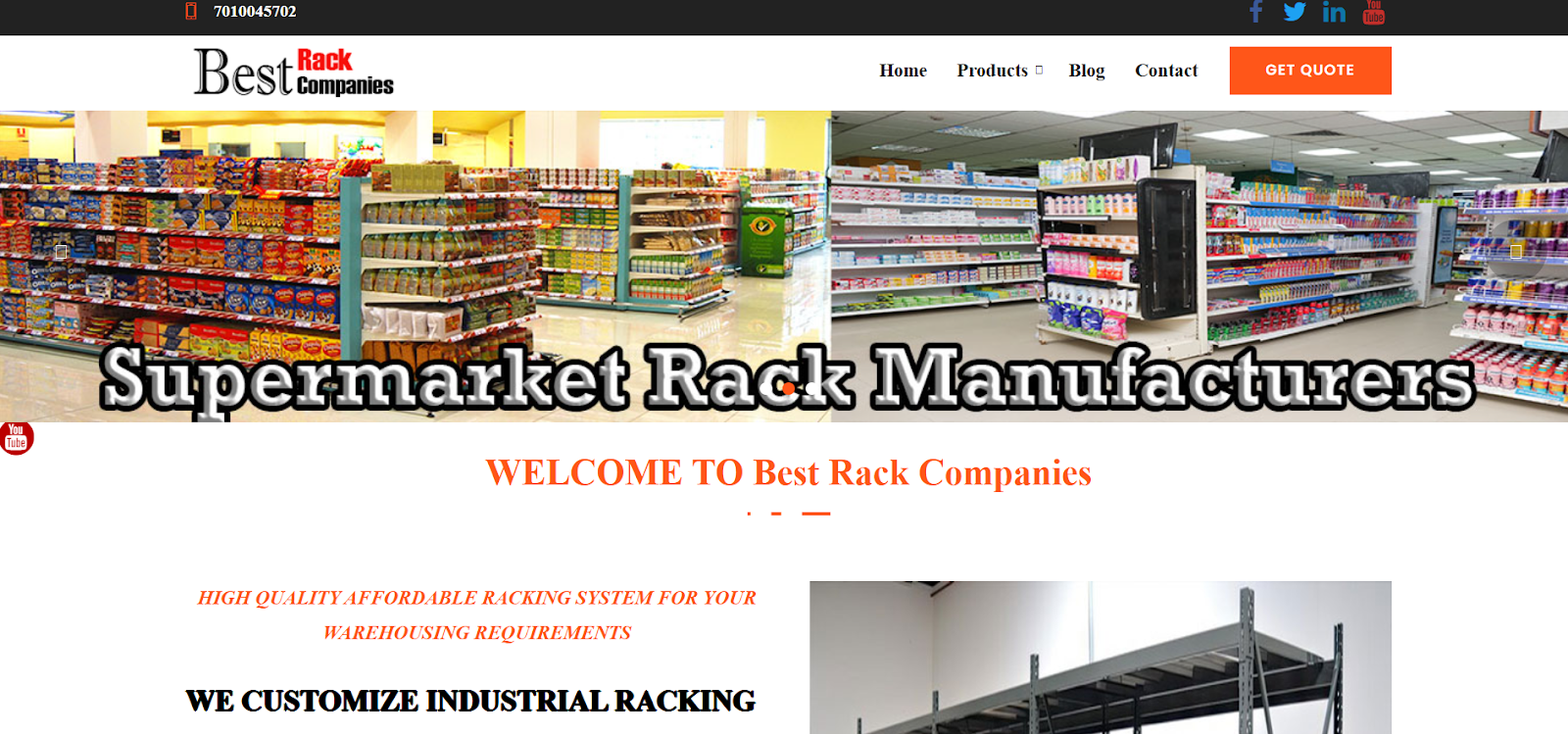Supermarket Rack Manufacturers 