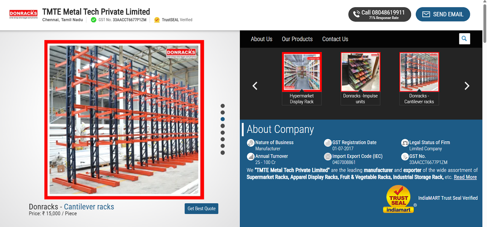 Donracks (TMTE Metal Tech Pvt Ltd)