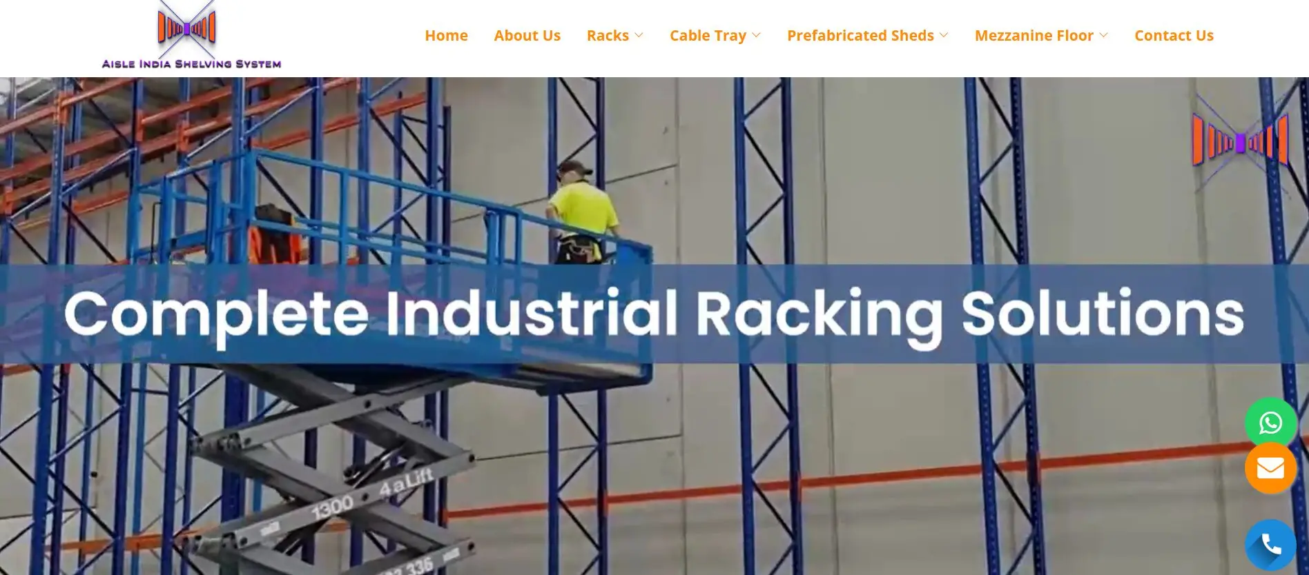 Aisle India Shelving System