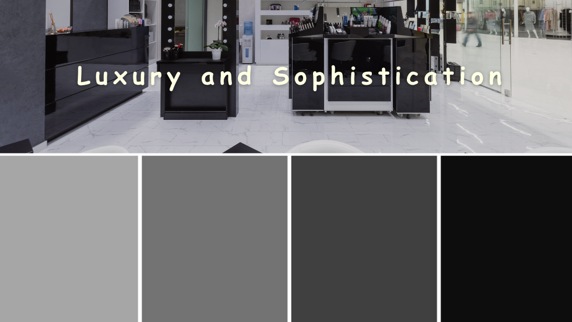 Black & Charcoal Accents – Luxury and Sophistication