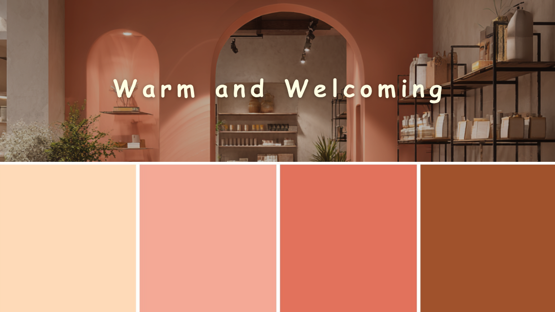 Peach, Mustard & Terracotta – Warm and Welcoming
