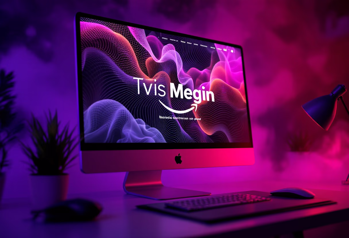 image of a website design on a desktop screen