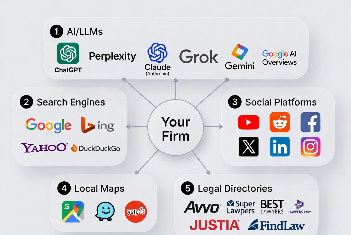 Search market analysis showing market share and revenue opportunity for criminal defense firm