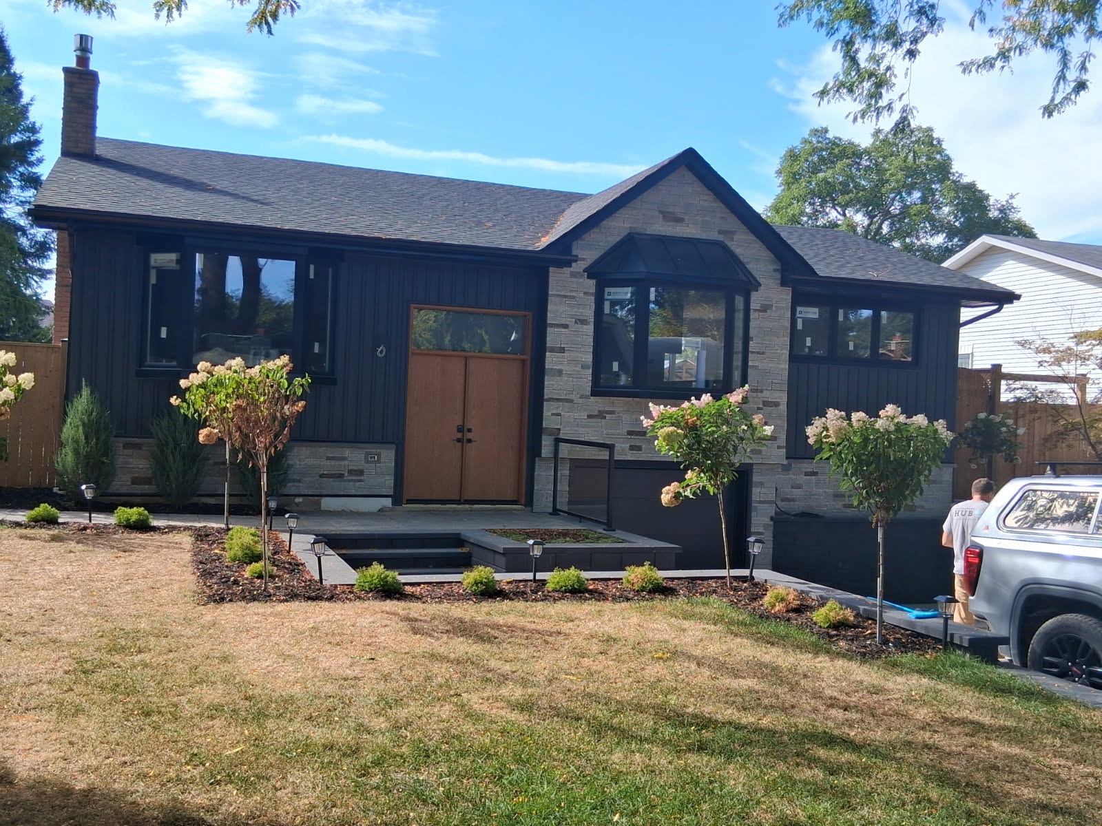 New build roofing, soffit, fascia and siding installation project