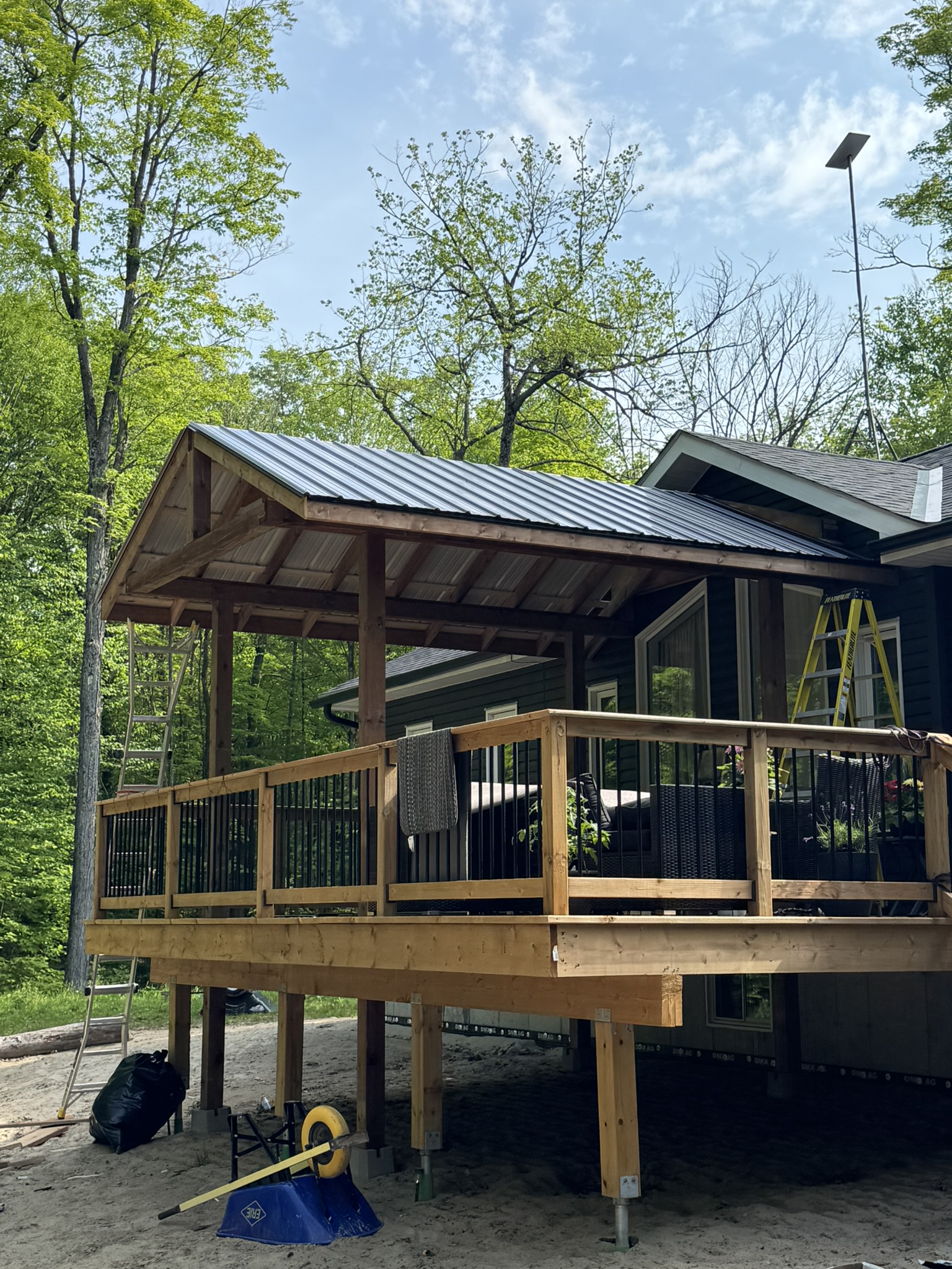 Collection of diverse Crown Point Contracting projects including home additions, demolition work, siding installation, and basement renovations.