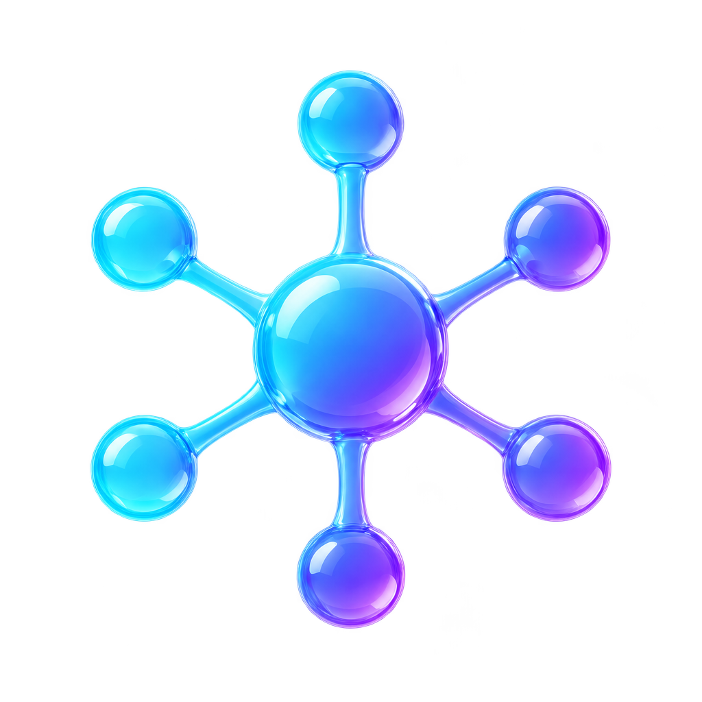 AI agent network illustration