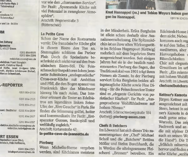 WAZ Rezension im Februar 2024