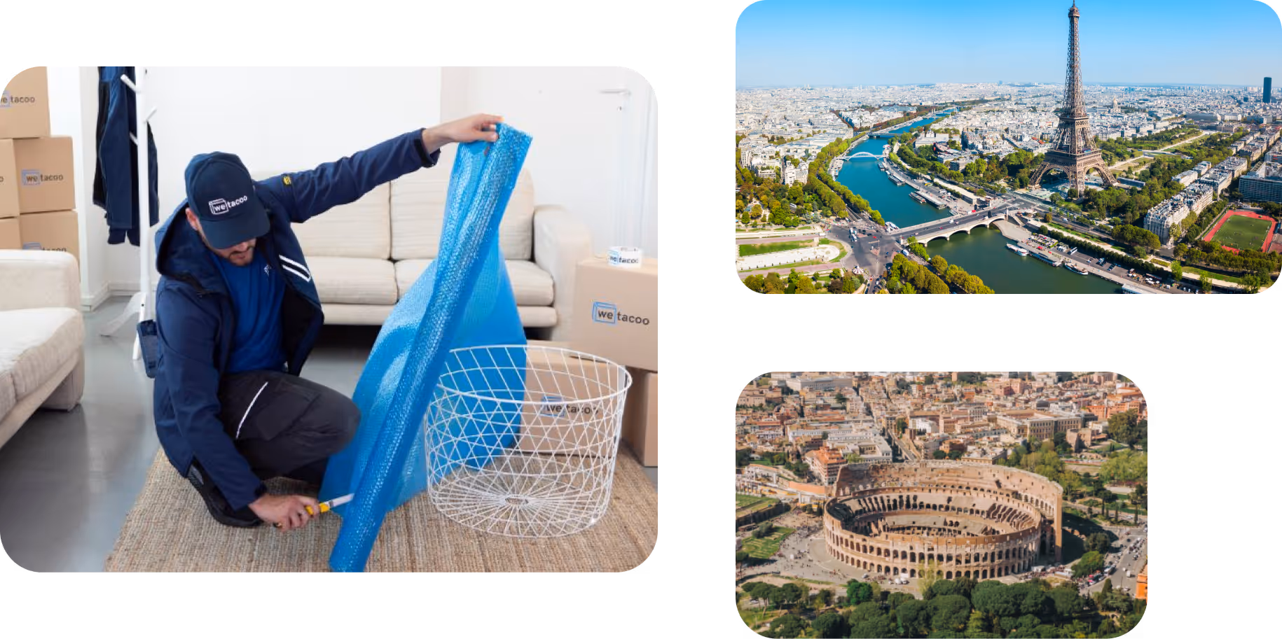 Operatore che si occupa di imballaggio wetacoo