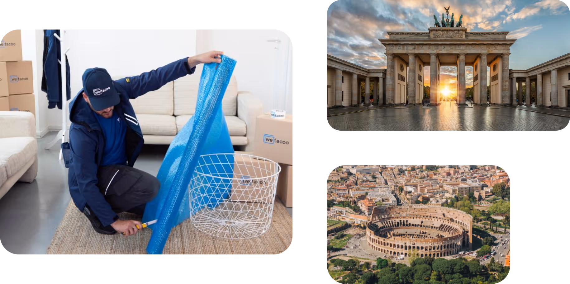 Operatore che si occupa di imballaggio wetacoo