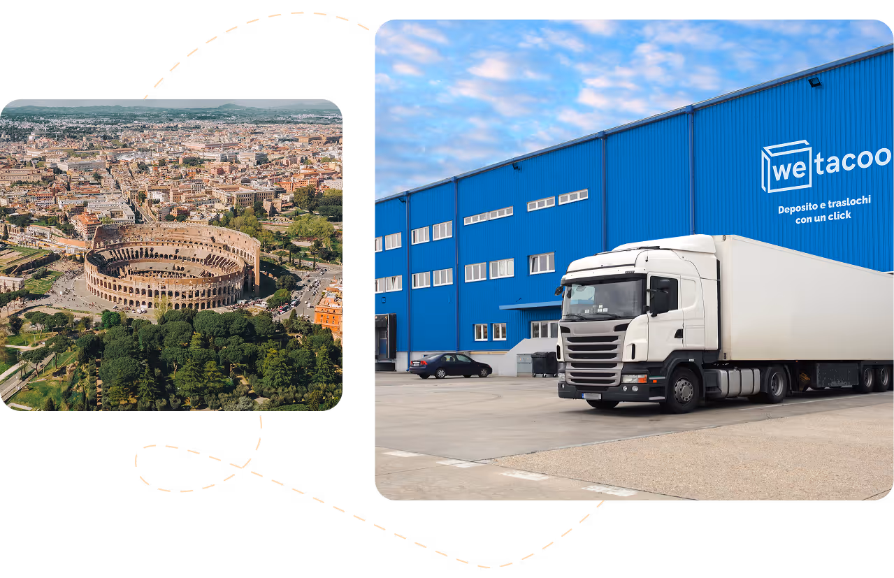 Magazzino Wetacoo con furgone