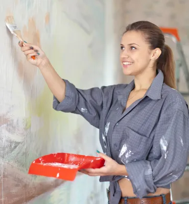 worker painting