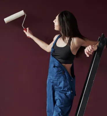 worker painting