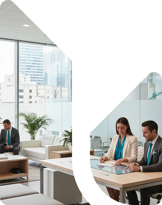 Estate agents working