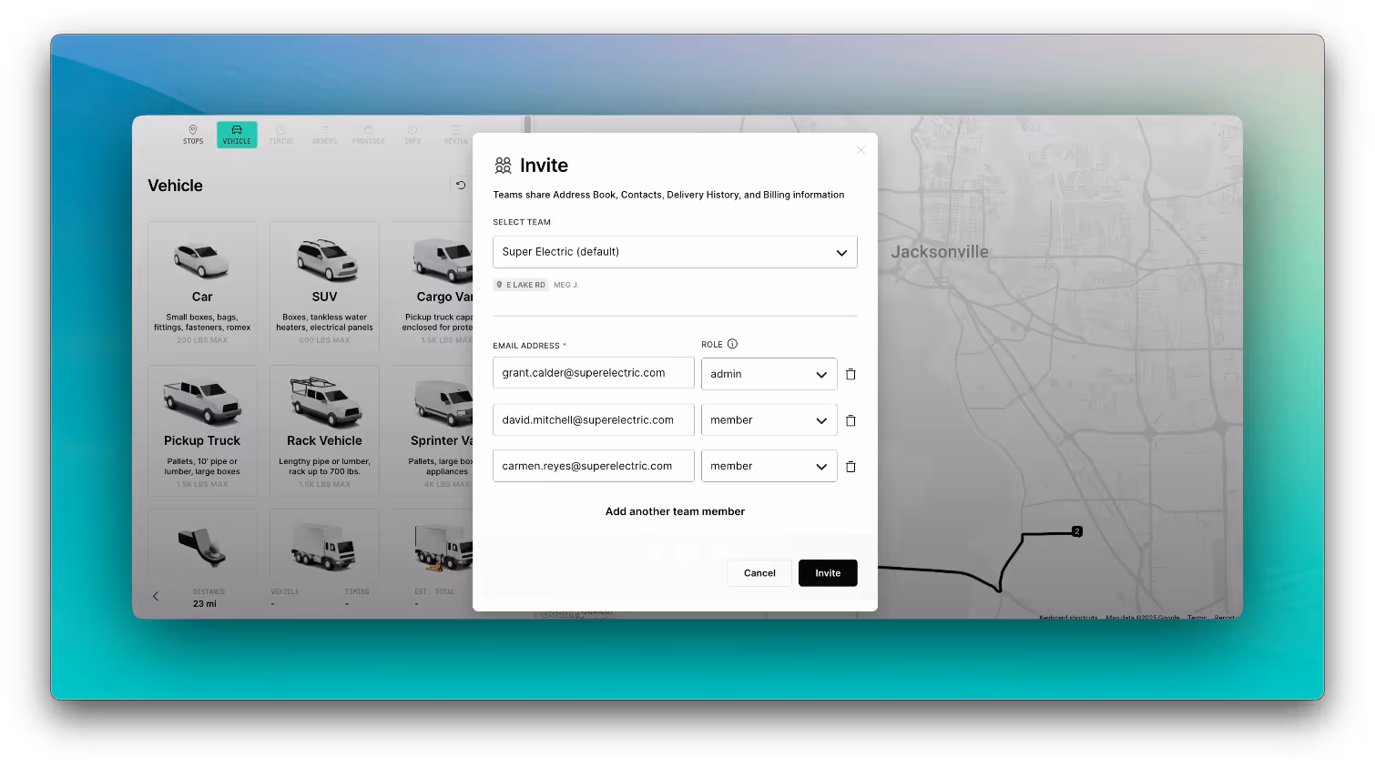 Track and manage deliveries with shared visibility across branches using Teams