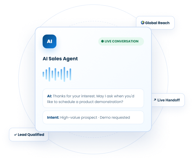 AI Call Agent for Outbound Sales Calls & Lead Qualification