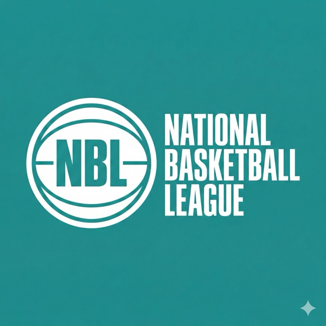 National Basketball League logo with NBL letters inside a stylized basketball outline.