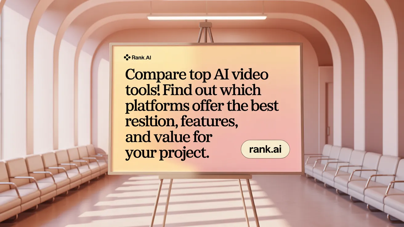 Compare Top AI Video Tools! Find out which platforms offer the best resolution, features, and value for your project.