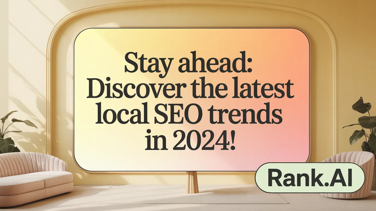 Stay Ahead: Discover the Latest Local SEO Trends in 2024!
