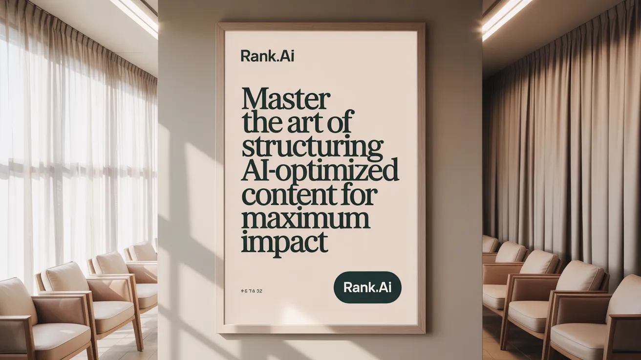 Master the Art of Structuring AI-Optimized Content for Maximum Impact