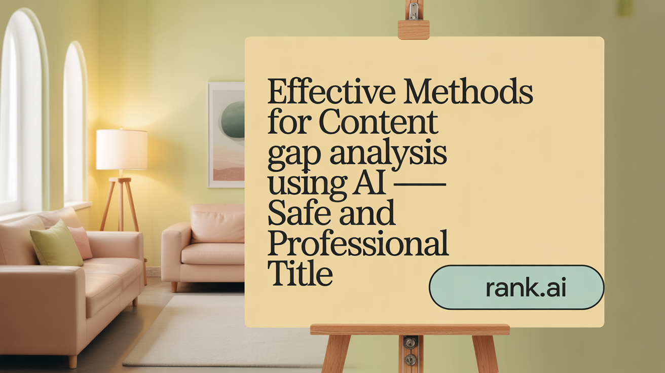 Effective Methods for Content Gap Analysis Using AI