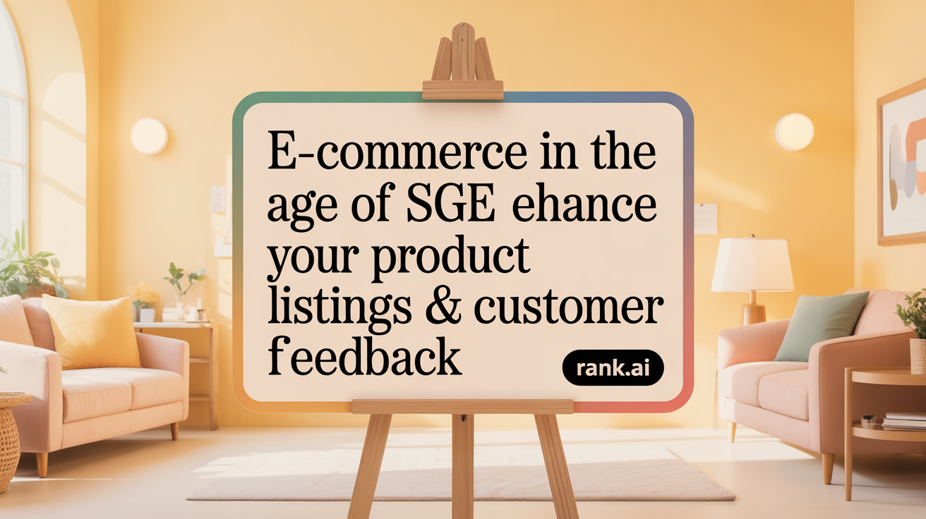 E-Commerce in the Age of SGE: Optimize Your Product Listings & Reviews