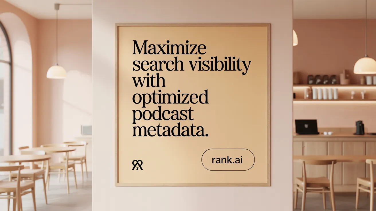Maximize Search Visibility with Optimized Podcast Metadata.