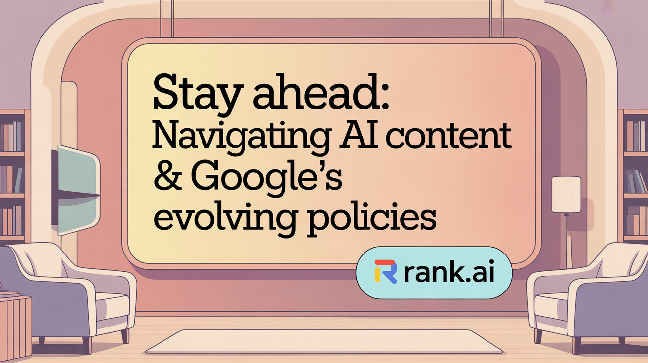 Stay Ahead: Navigating AI Content & Google's Evolving Policies