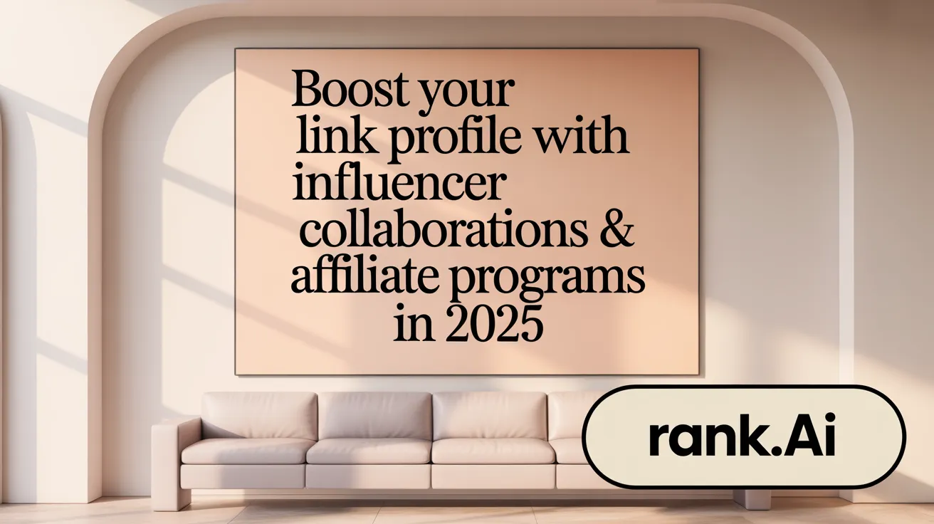 Boost Your Link Profile with Influencer Collaborations & Affiliate Programs in 2025
