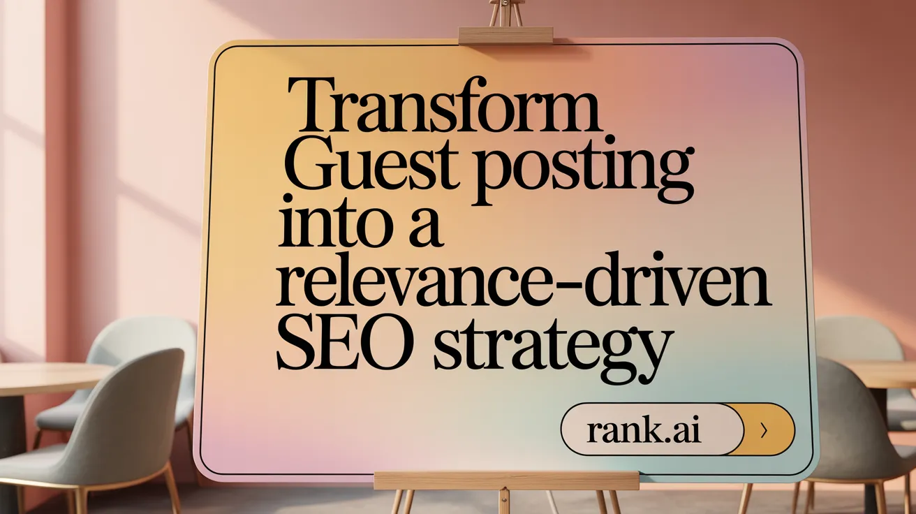 Transform Guest Posting into a Relevance-Driven SEO Strategy