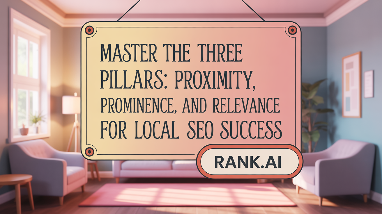 Master the Three Pillars: Proximity, Prominence, and Relevance for Local SEO Success