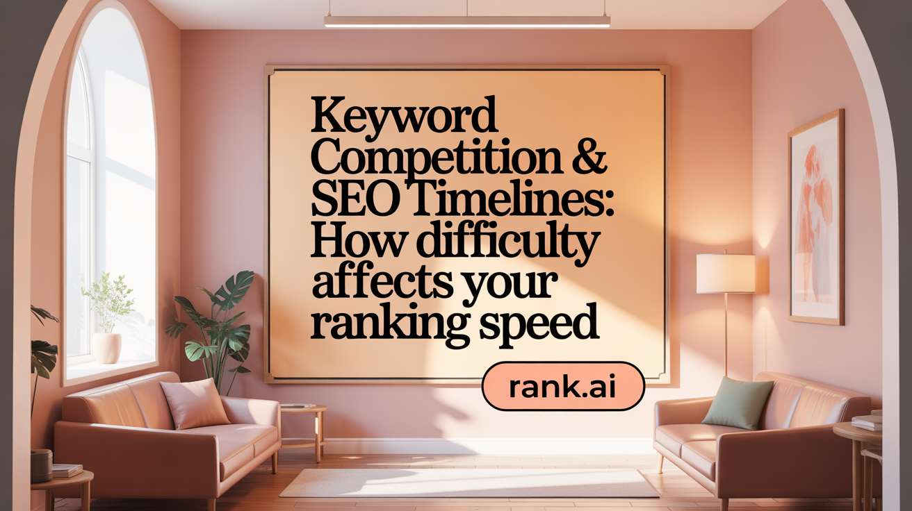 Keyword Competition & SEO Timelines: How Difficulty Affects Your Ranking Speed