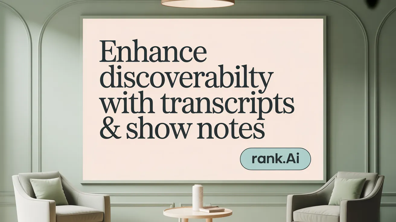 Enhance Discoverability with Transcripts &amp; Show Notes