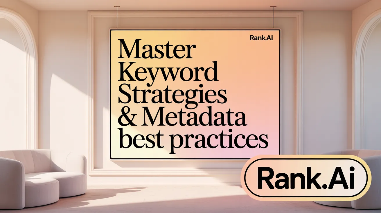Master Keyword Strategies &amp; Metadata Best Practices