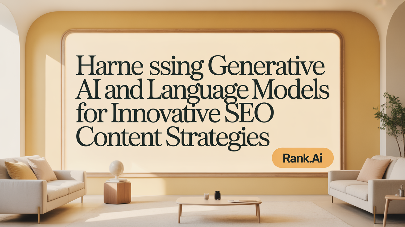 Harnessing Generative AI and Language Models for Cutting-Edge SEO Content Creation