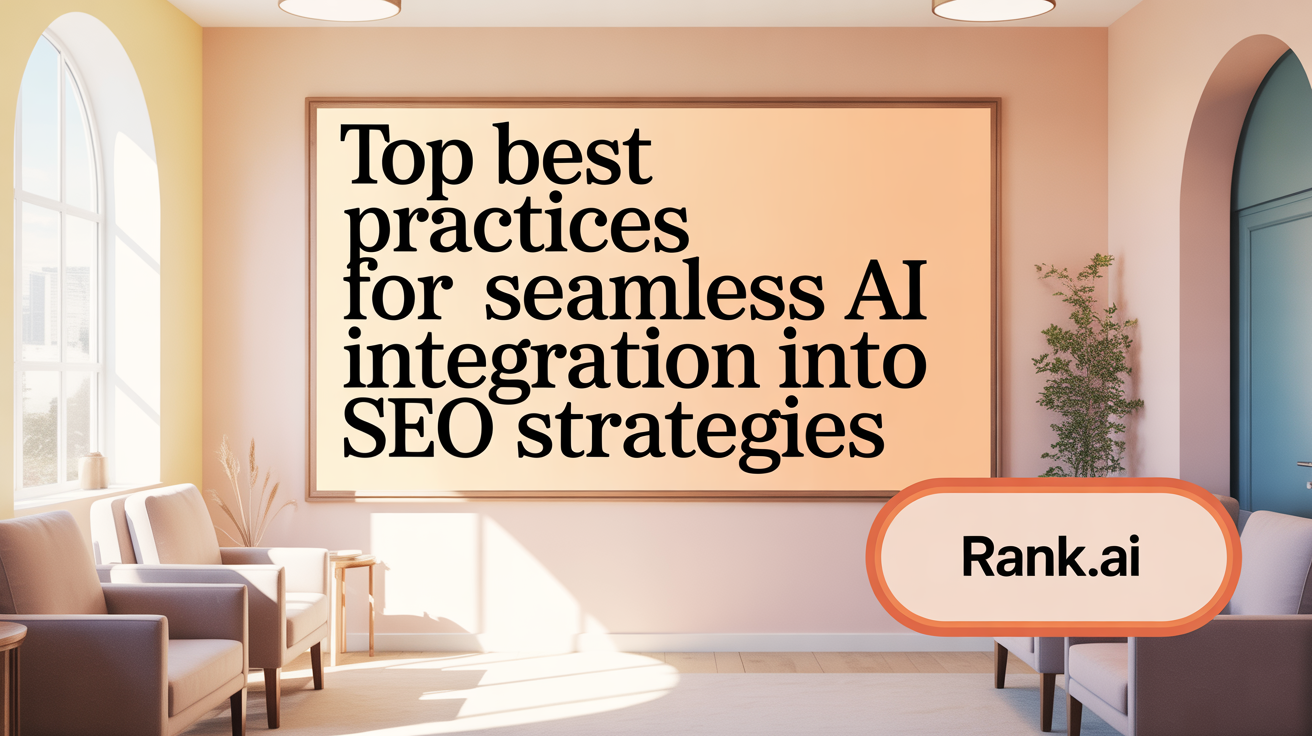 Top Best Practices for Seamless AI Integration into SEO Workflows