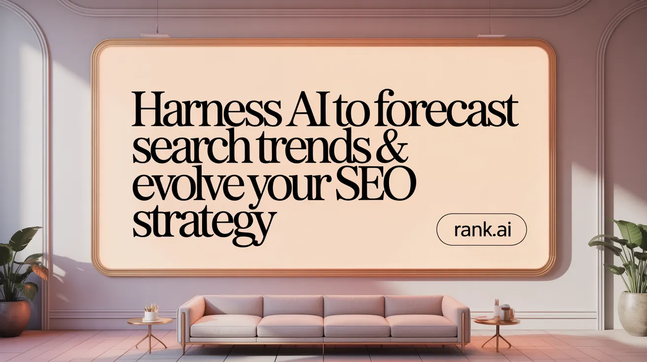 Harness AI to Forecast Search Trends & Evolve Your SEO Strategy
