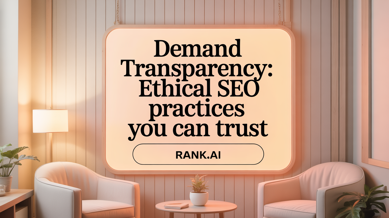 Demand Transparency: Ethical SEO Practices You Can Trust