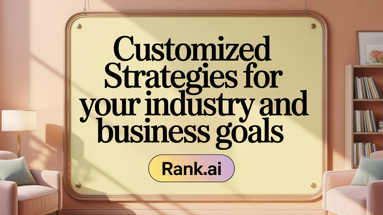 Tailored Strategies for Your Industry and Business Goals