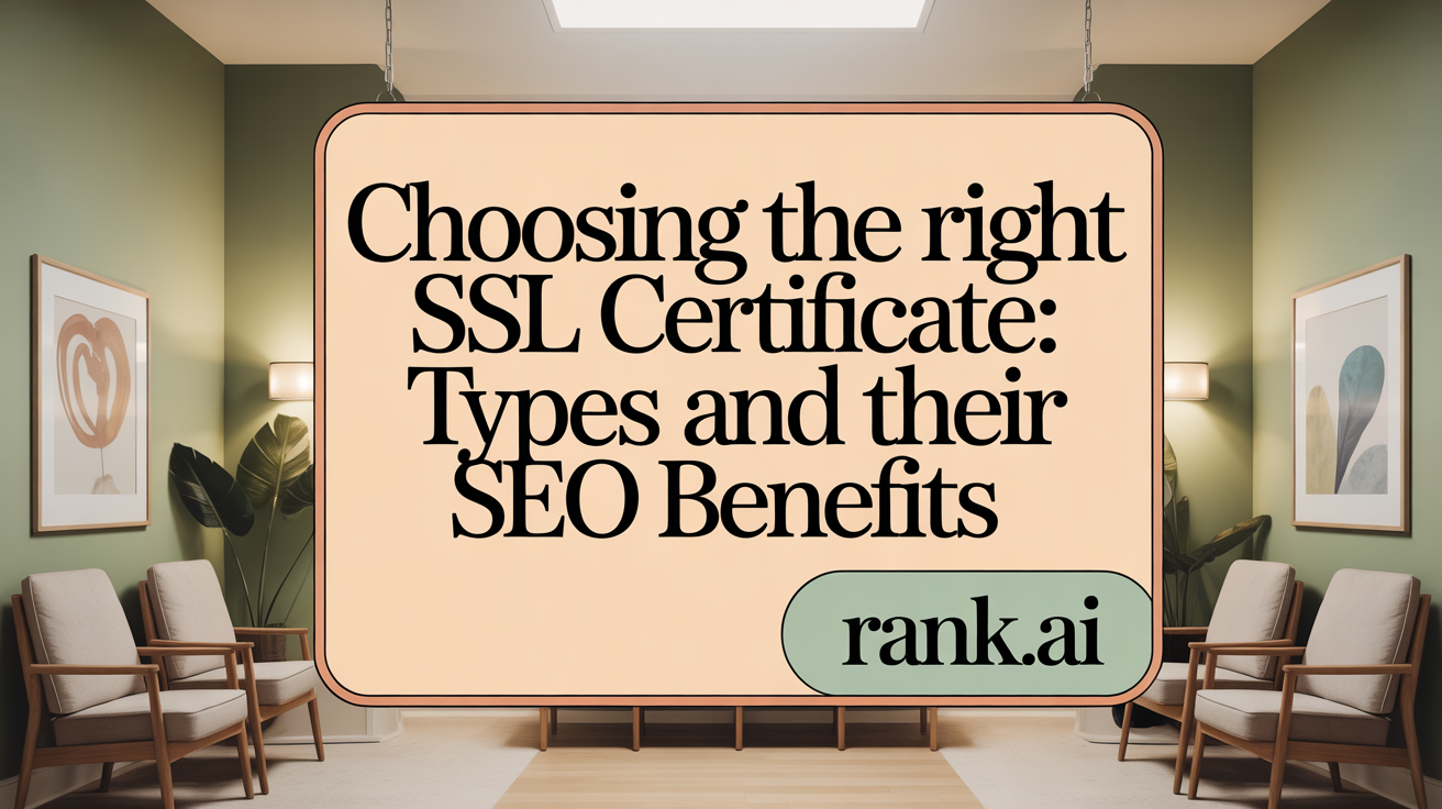 Choosing the Right SSL Certificate: Types and Their SEO Benefits
