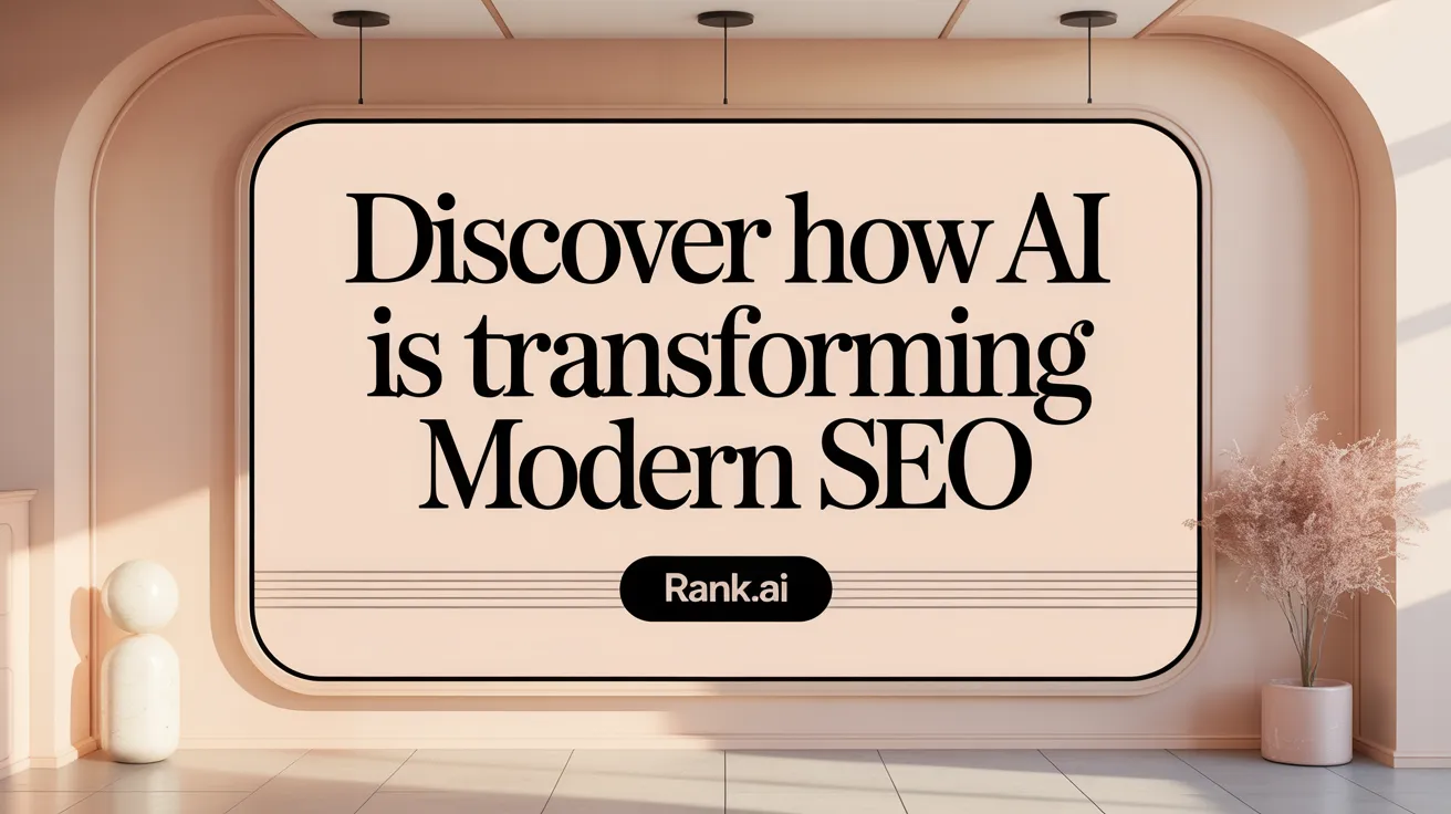 Discover How AI Is Transforming Modern SEO