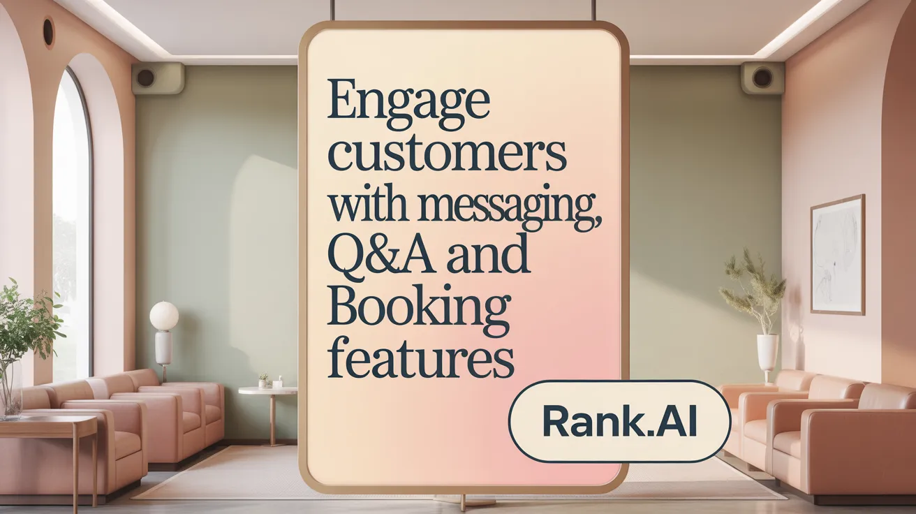 Engage Customers with Messaging, Q&A, and Booking Features
