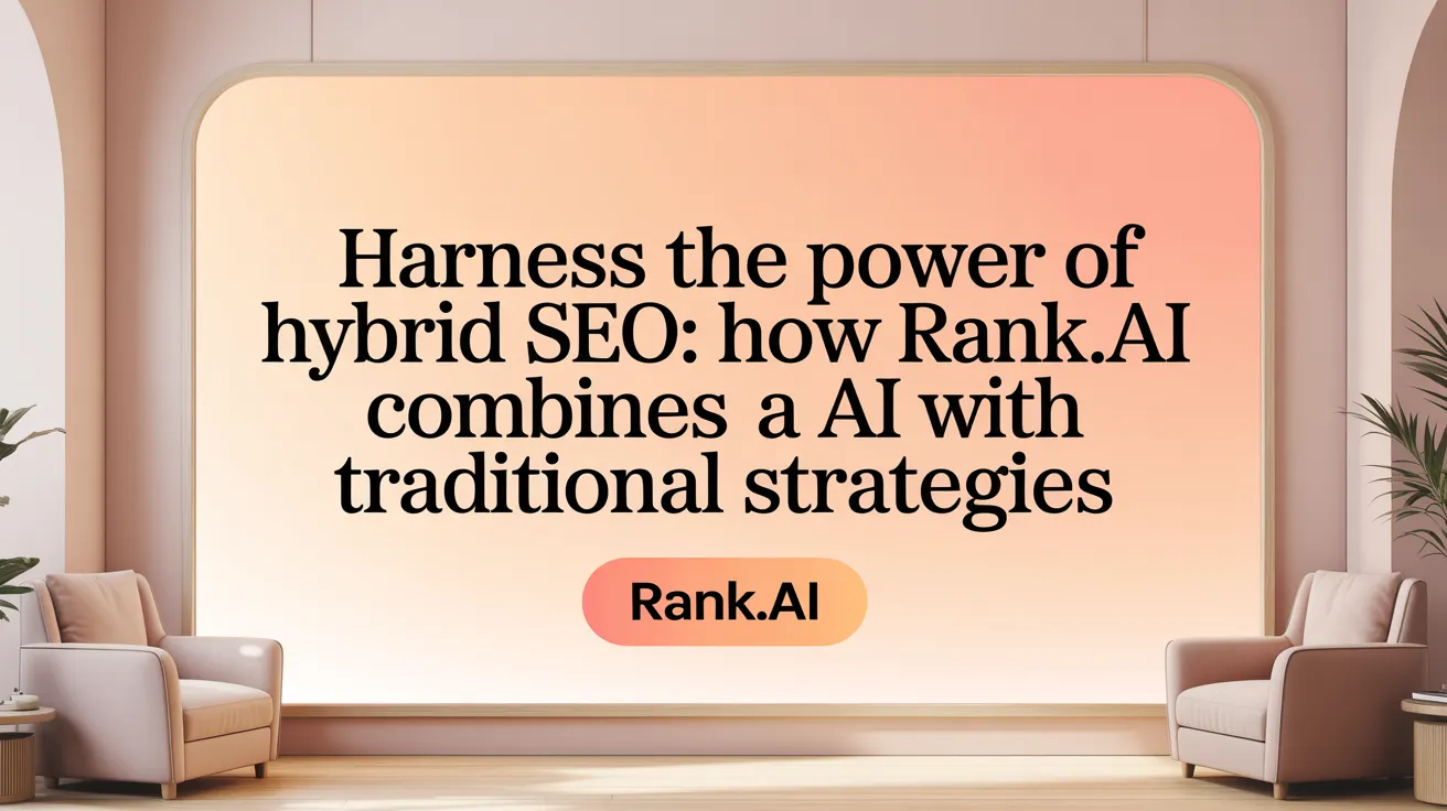 Harness the Power of Hybrid SEO: How Rank.ai Combines AI with Traditional Strategies