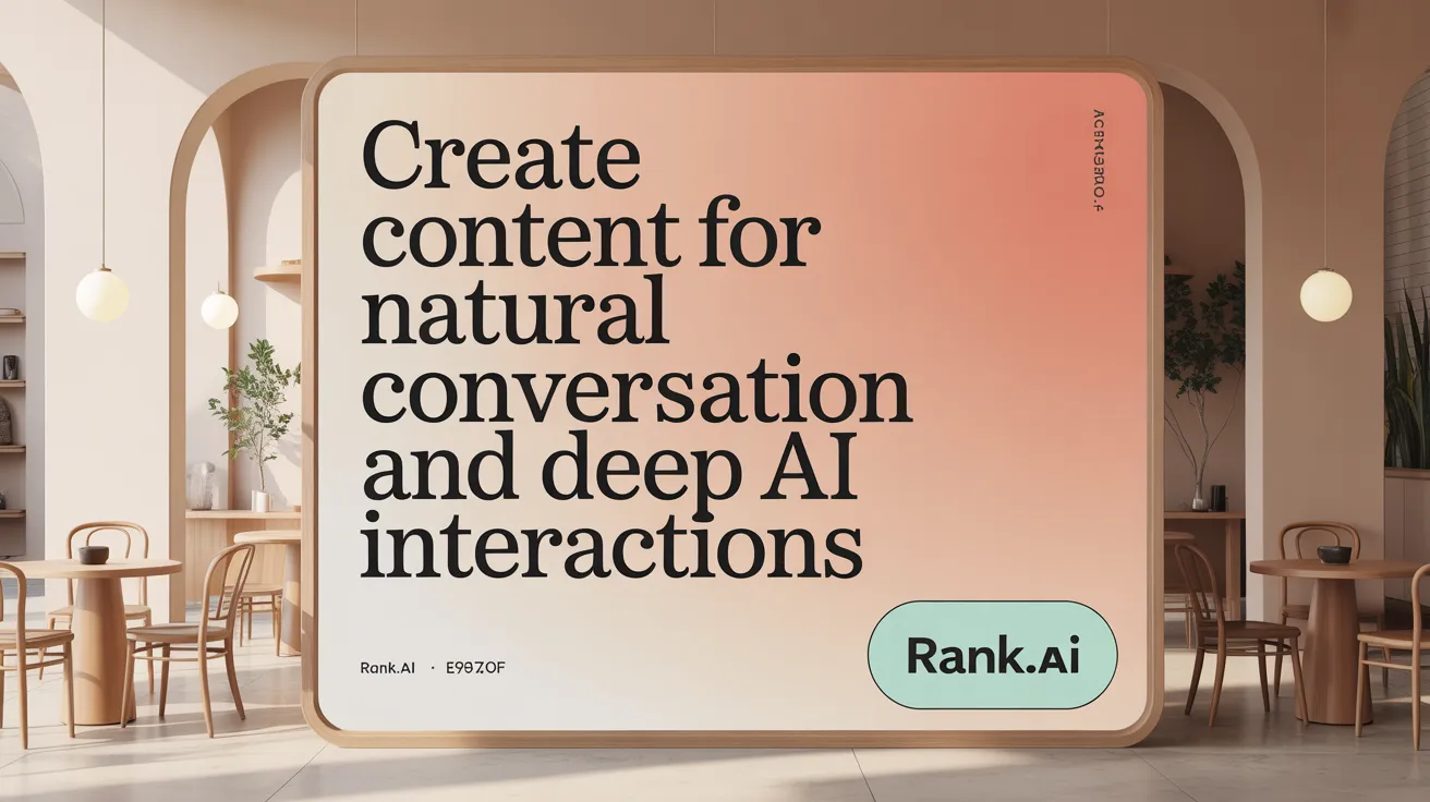 Create Content for Natural Conversation and Deep AI Interactions