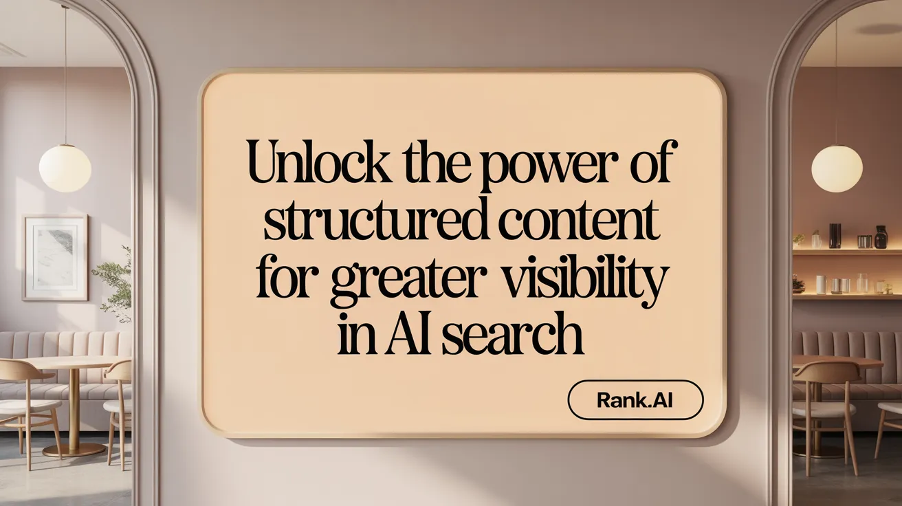 Unlock the Power of Structured Content for Greater Visibility in AI Search