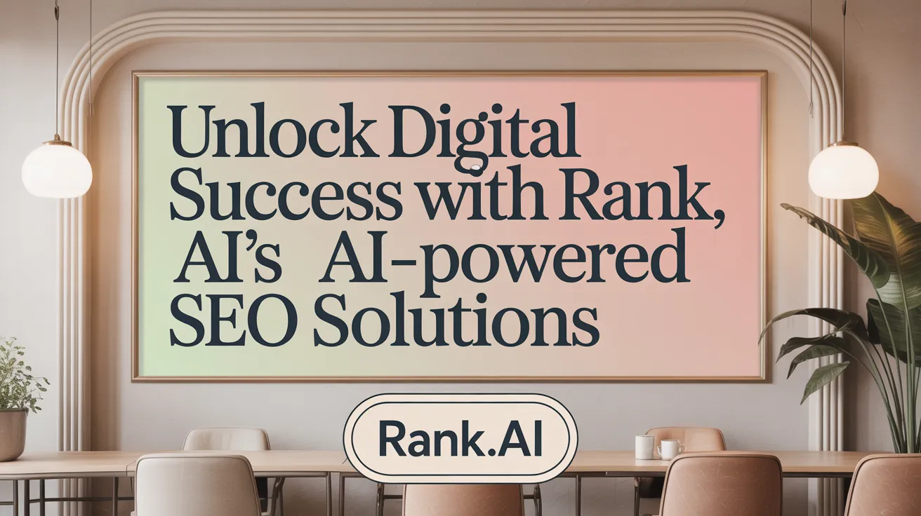 Unlock Digital Success with Rank.ai's AI-Powered SEO Solutions