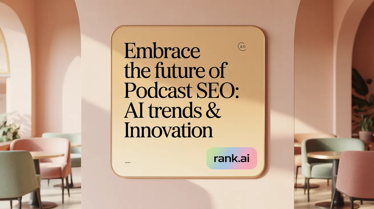 Embrace the Future of Podcast SEO: AI Trends &amp; Innovation