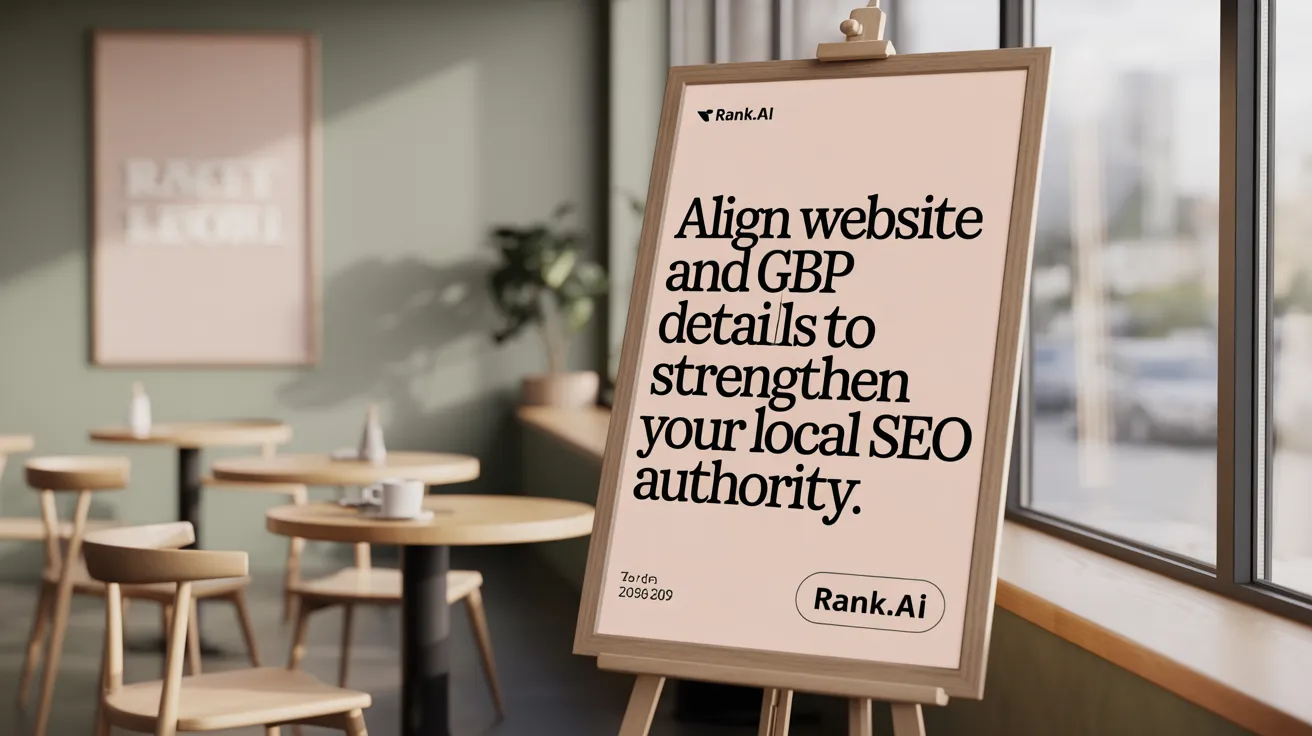 Align Website and GBP Details to Strengthen Your Local SEO Authority